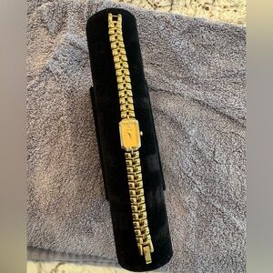 Gold Bulova Watch, diamond face